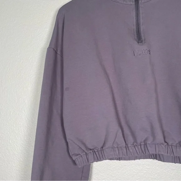 Ilus Idol Cropped Pullover in Purple Dove - Picture 4 of 8
